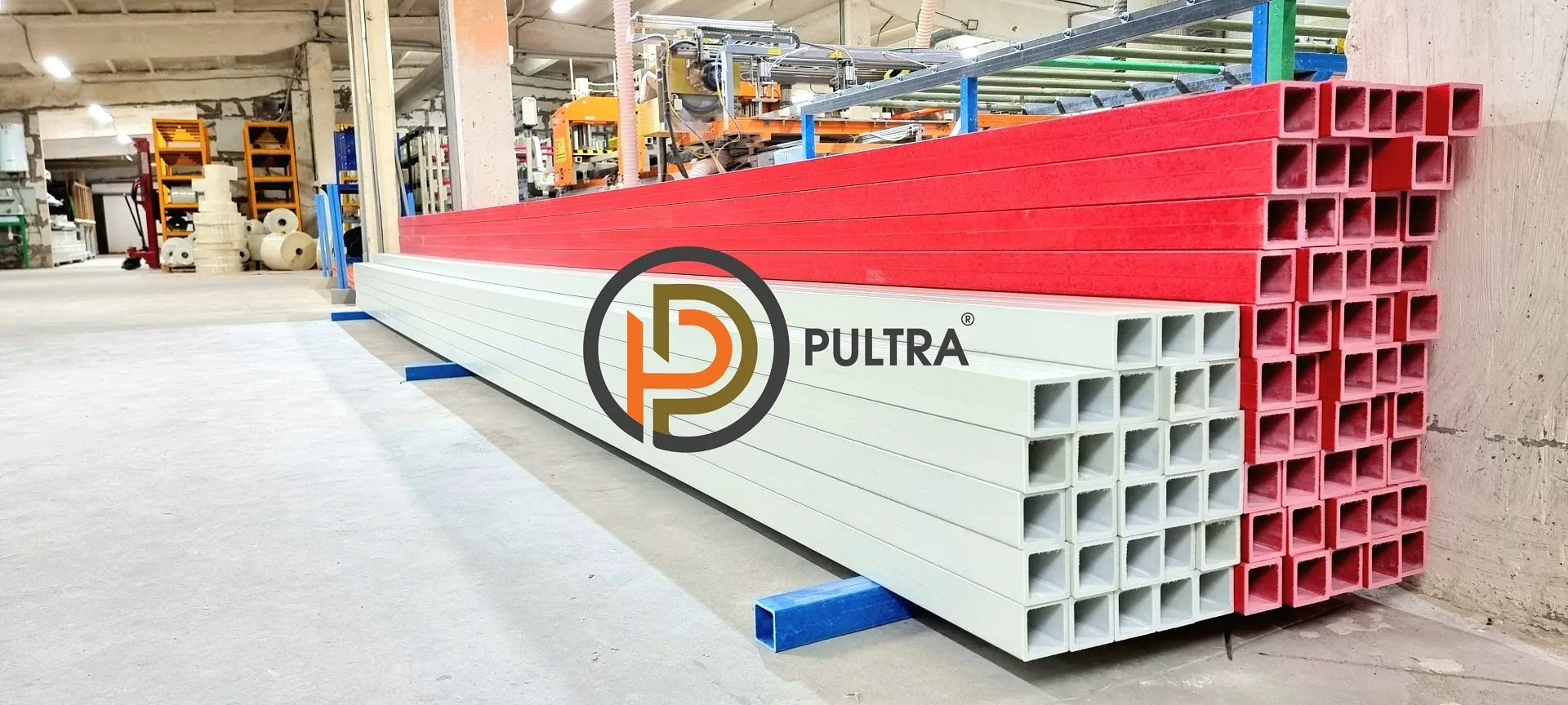 Склад композитных профилей квадратного сечения