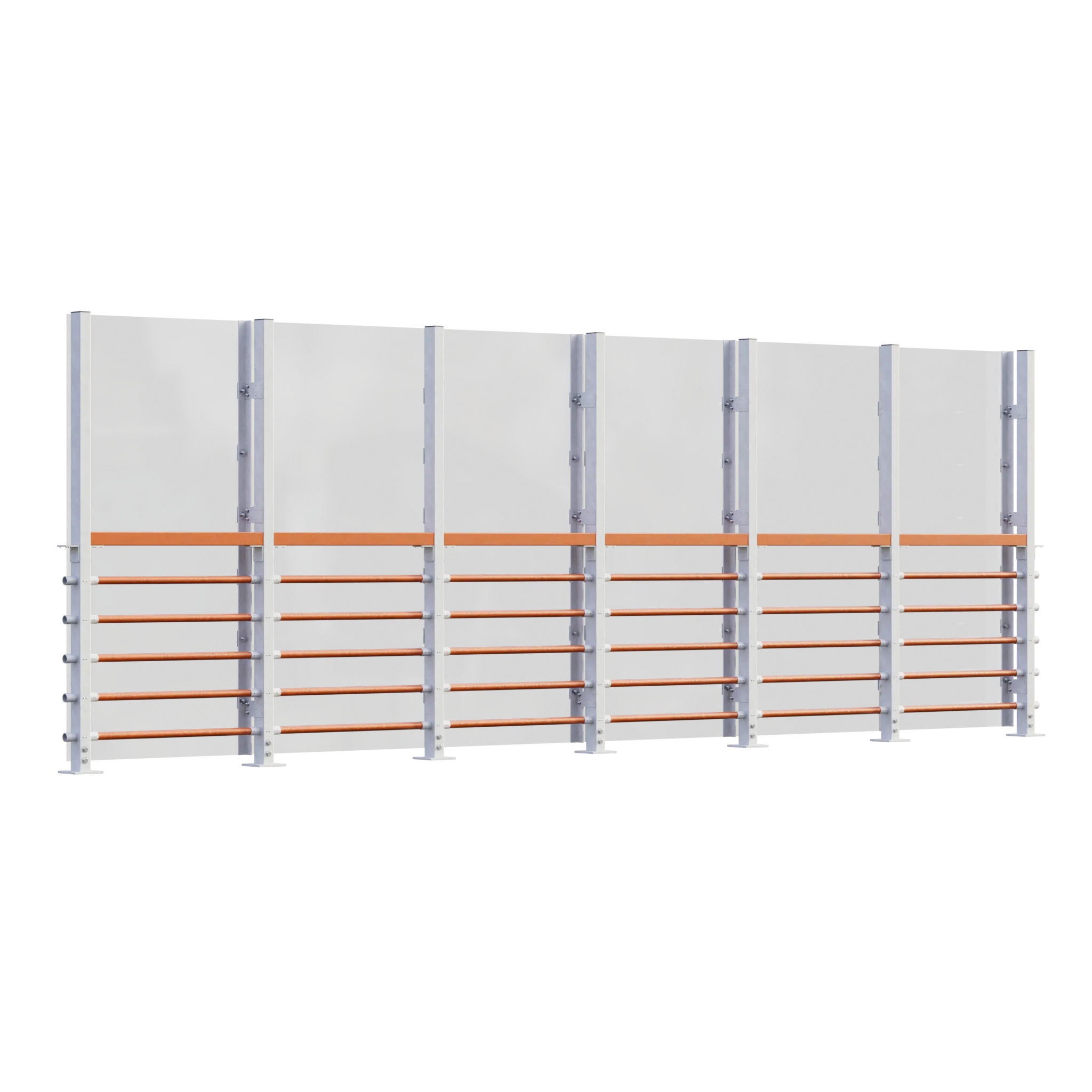 ограждение композитное стеклопластиковое с грязезащитным экраном