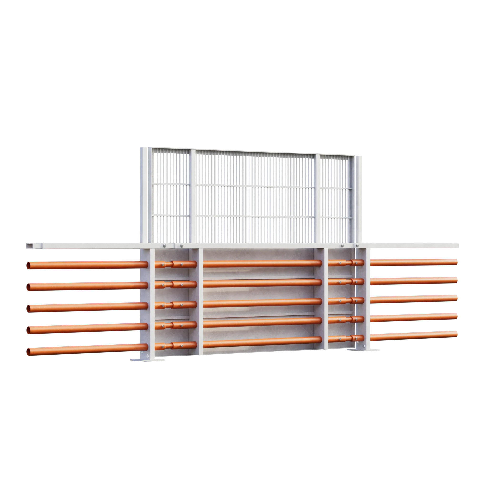 ограждение композитное стеклопластиковое с защитным экраном