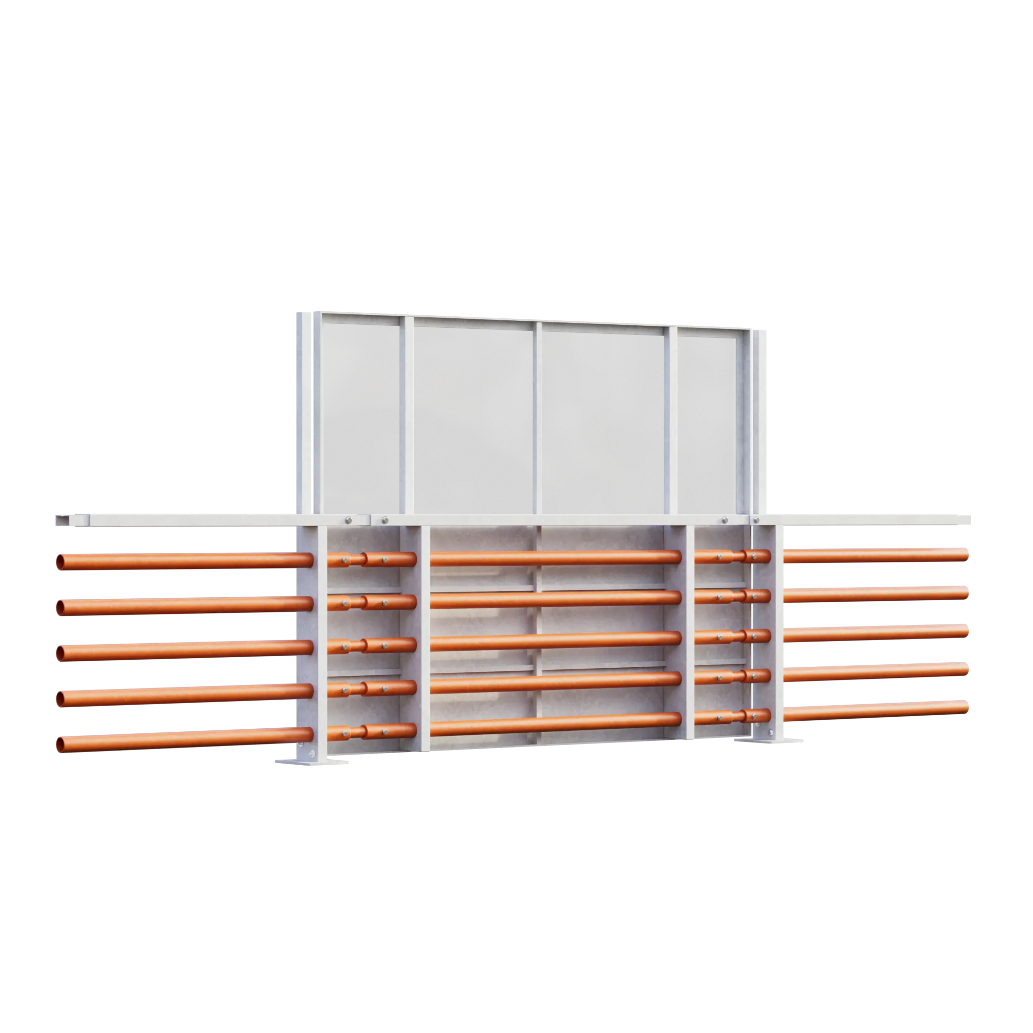 ограждение композитное стеклопластиковое с защитным экраном