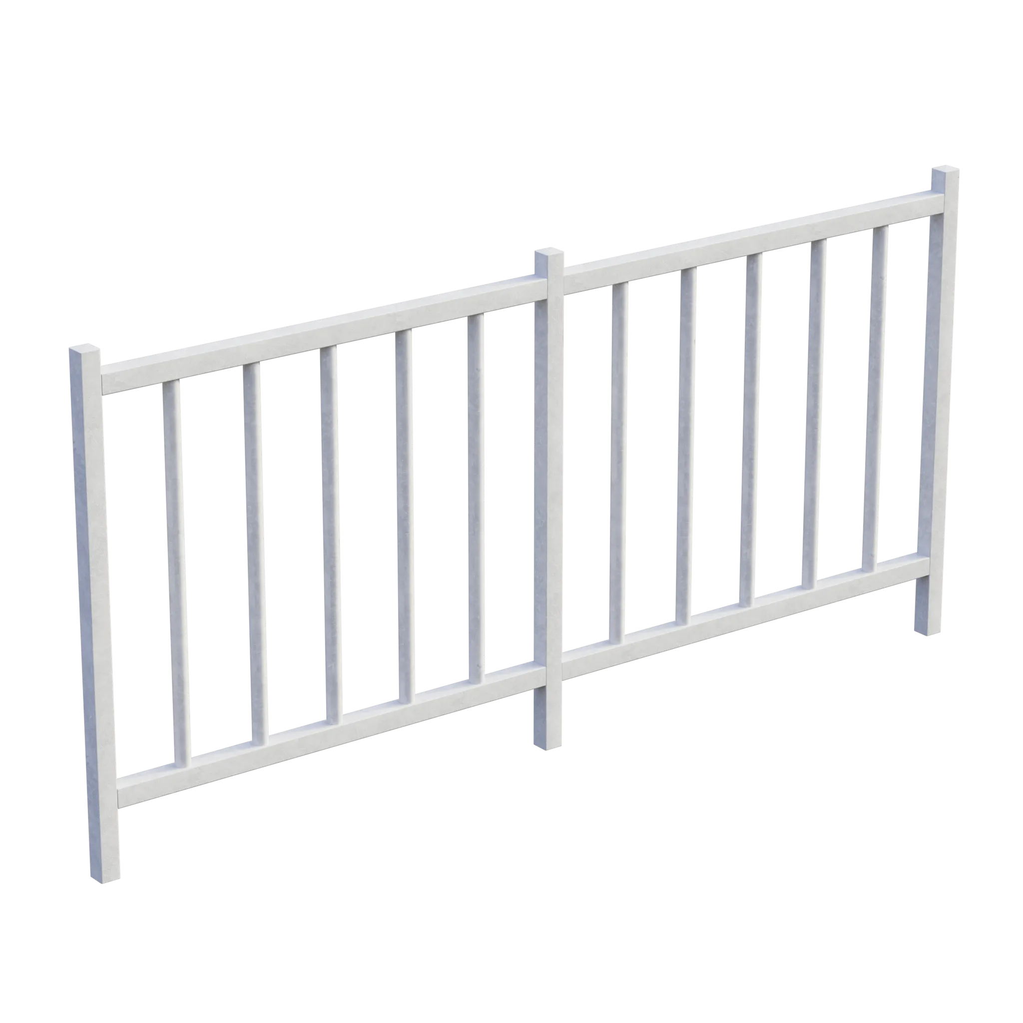 ограждение композитное прямолинейное рамное газонное