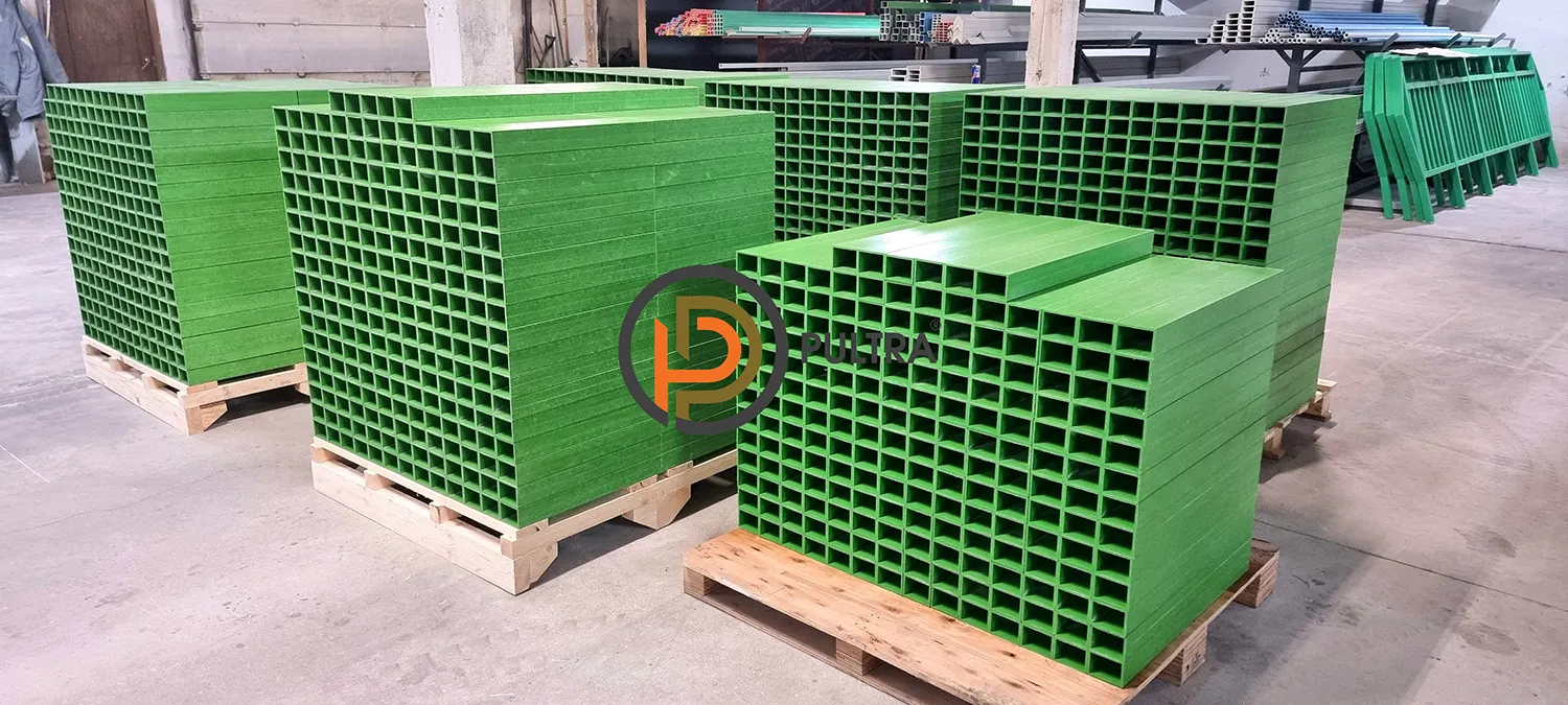 Композитный стеклопластиковый профиль PULTRA прямоугольного сечения