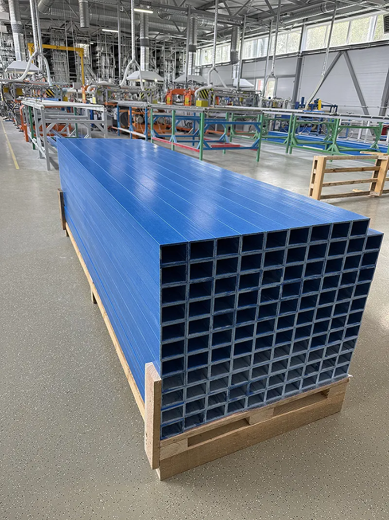 Композитный стеклопластиковый профиль PULTRA прямоугольного сечения