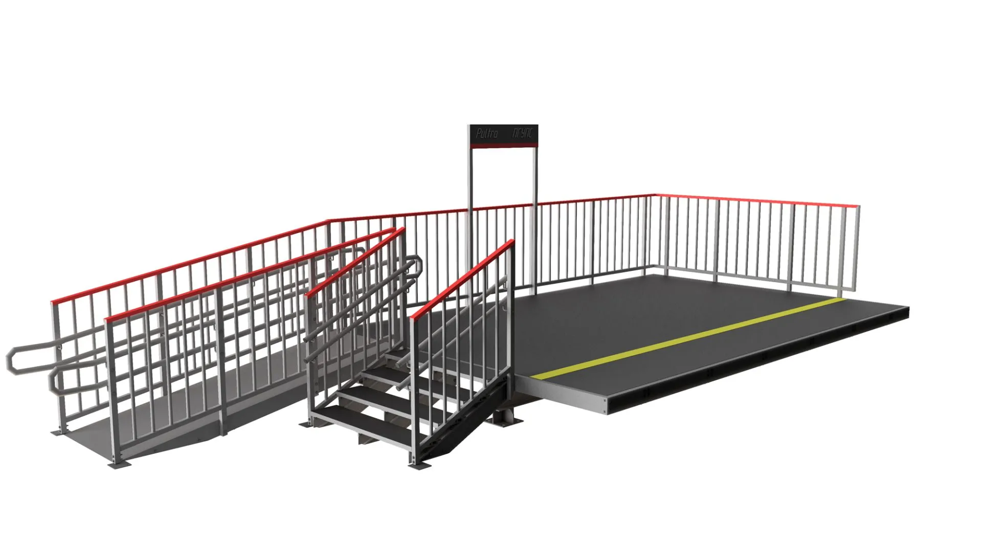 железнодорожная платформа из композитных материалов PULTRA