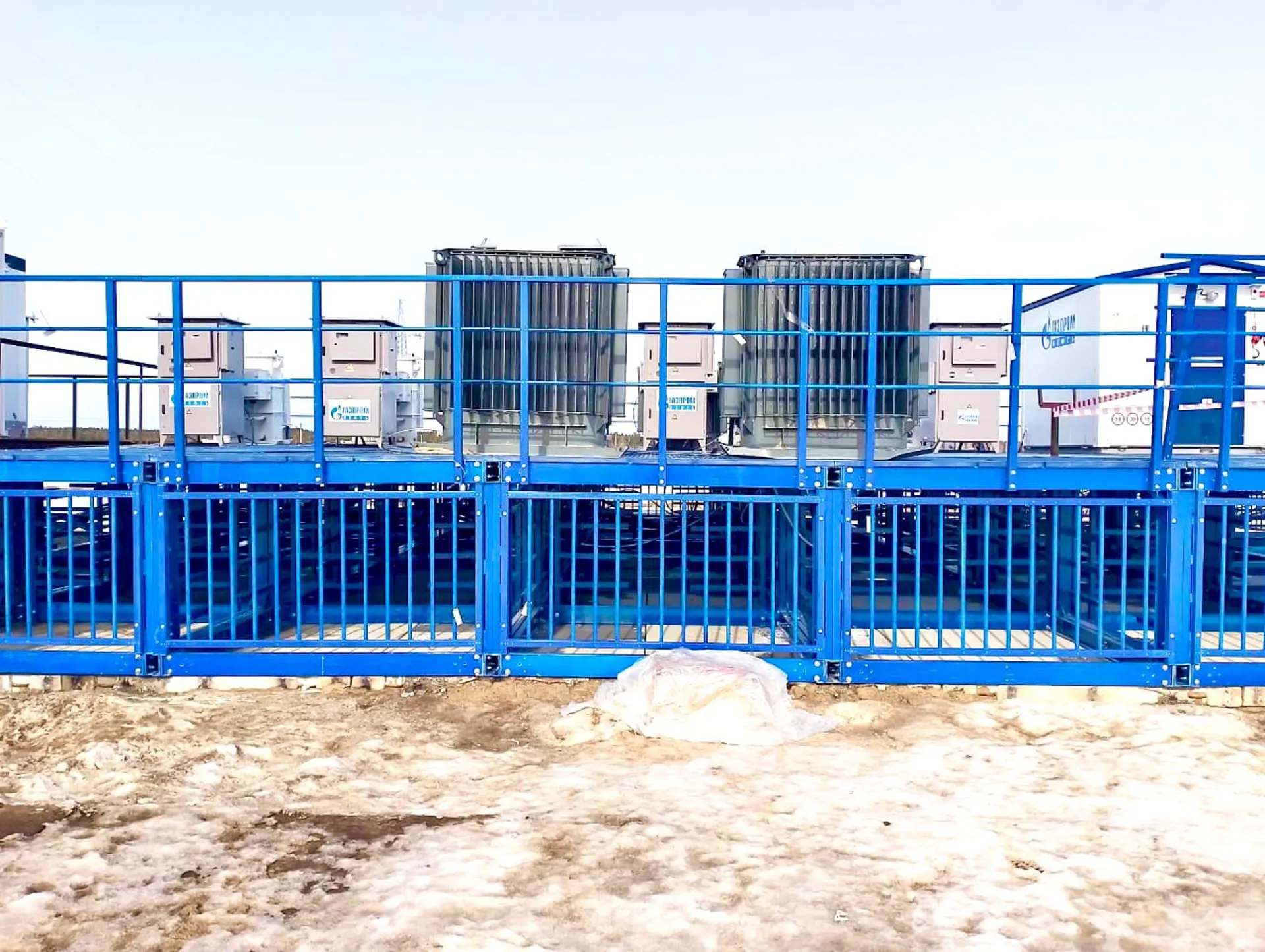 модульная площадка из композитных материалов стеклопластиковая для размещения оборудования PULTRA