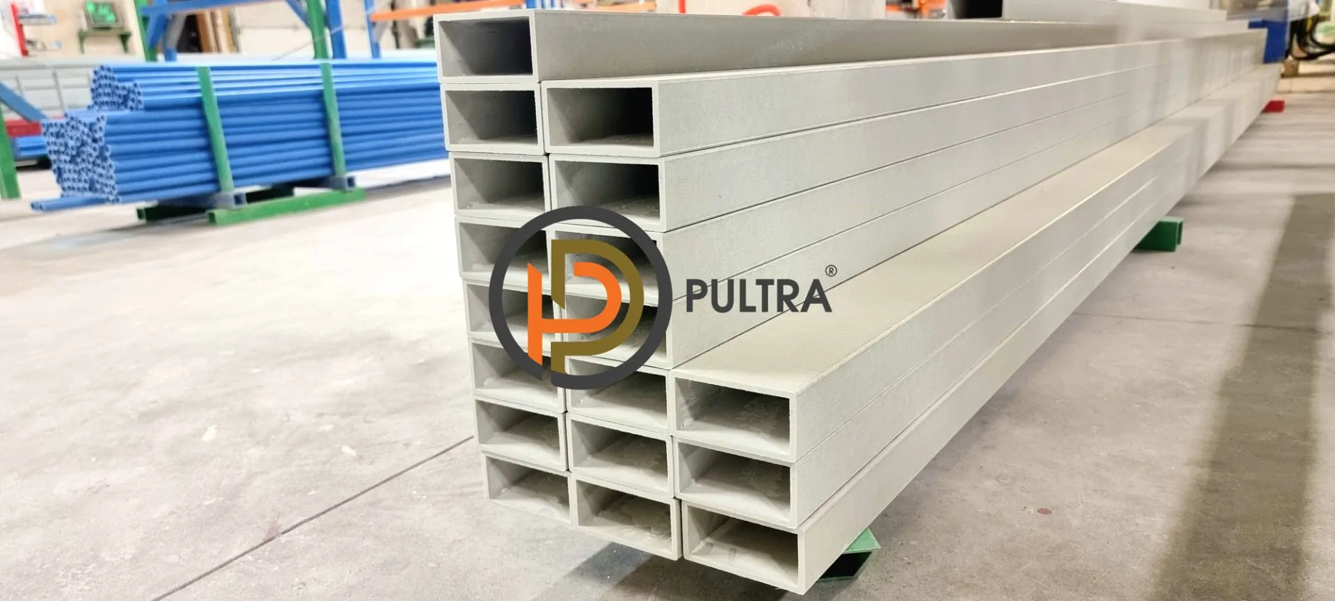 прямоугольный профиль стеклопластиковый композитный PULTRA