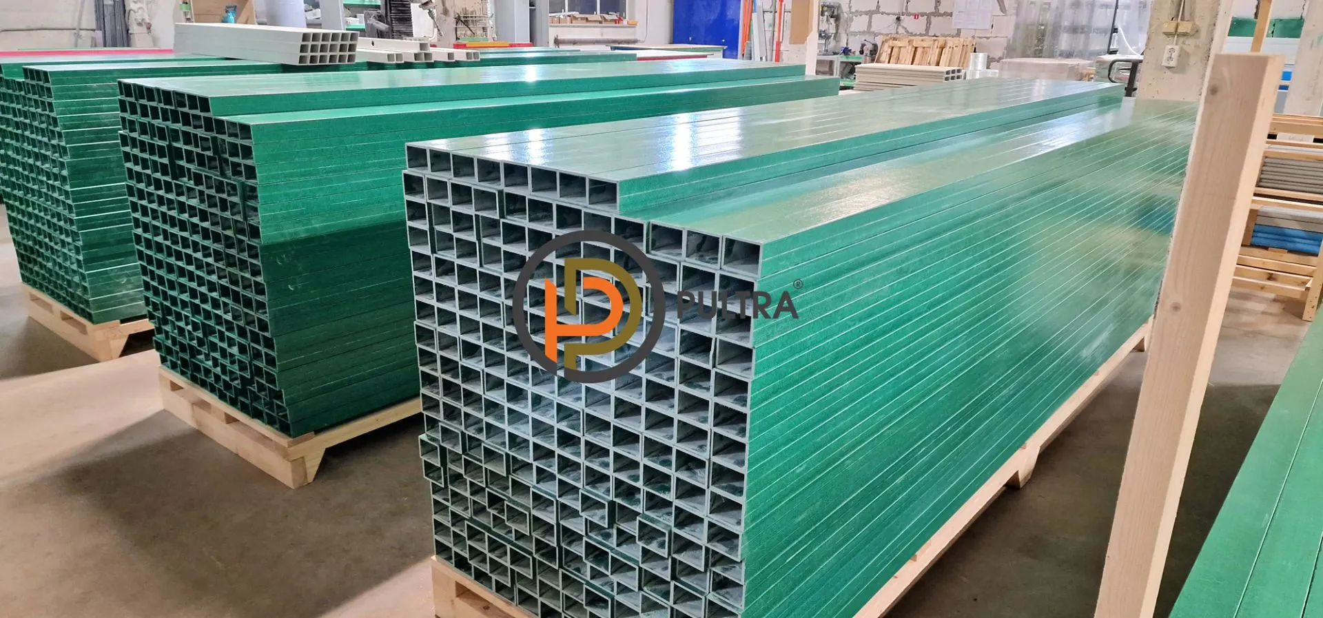 прямоугольный профиль стеклопластиковый композитный PULTRA