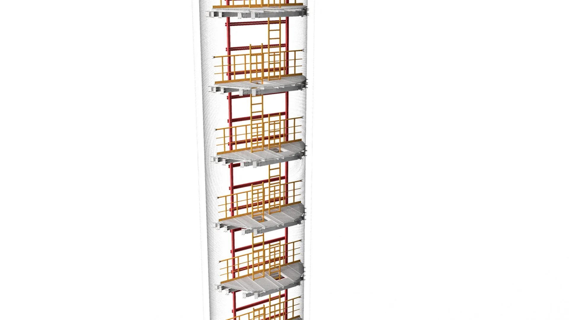 оснащение шахт из композитных материалов PULTRA