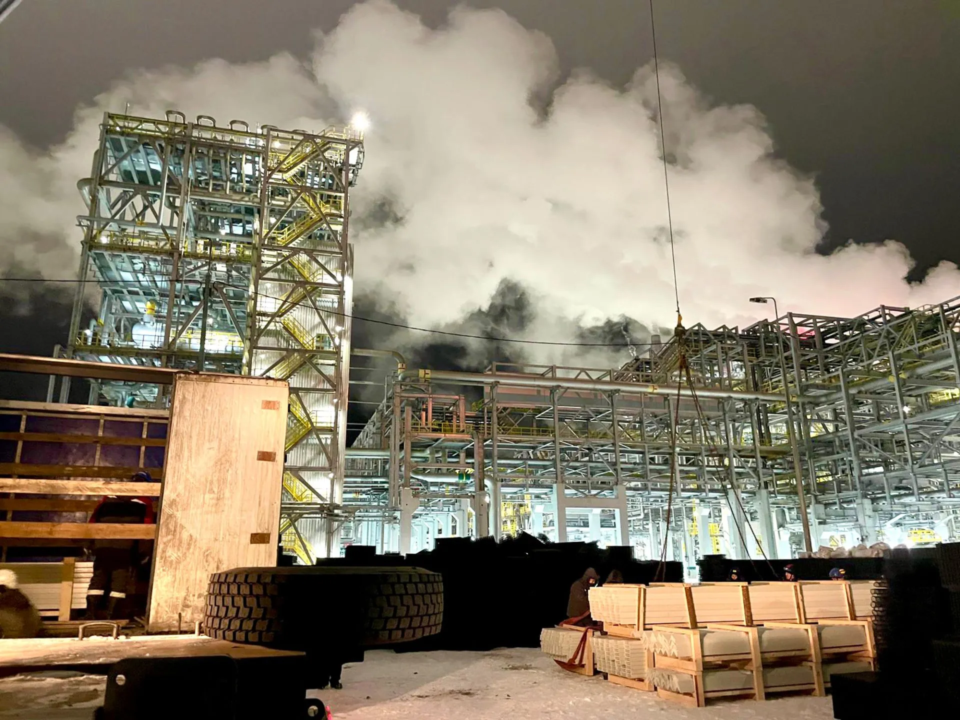 площадка обслуживания композитная из стеклопластика PULTRA