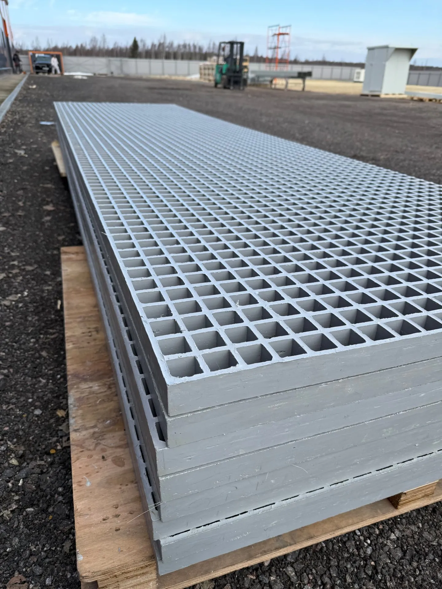 настил решетчатый из композитных материалов PULTRA