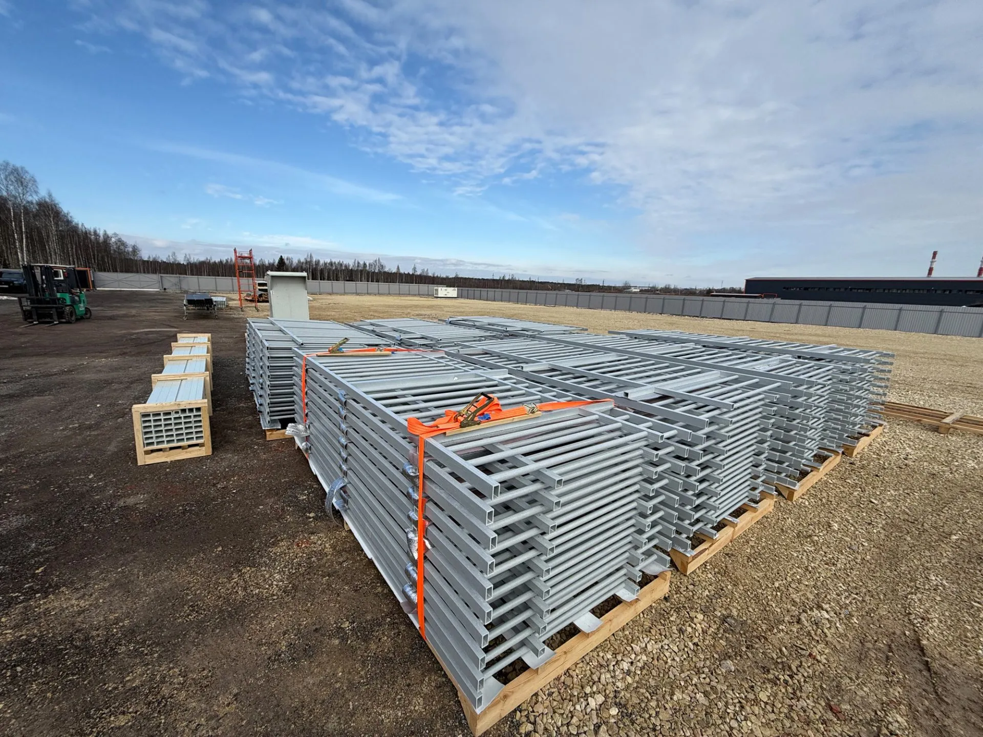 прямолинейное рамное ограждение из стеклопластика PULTRA