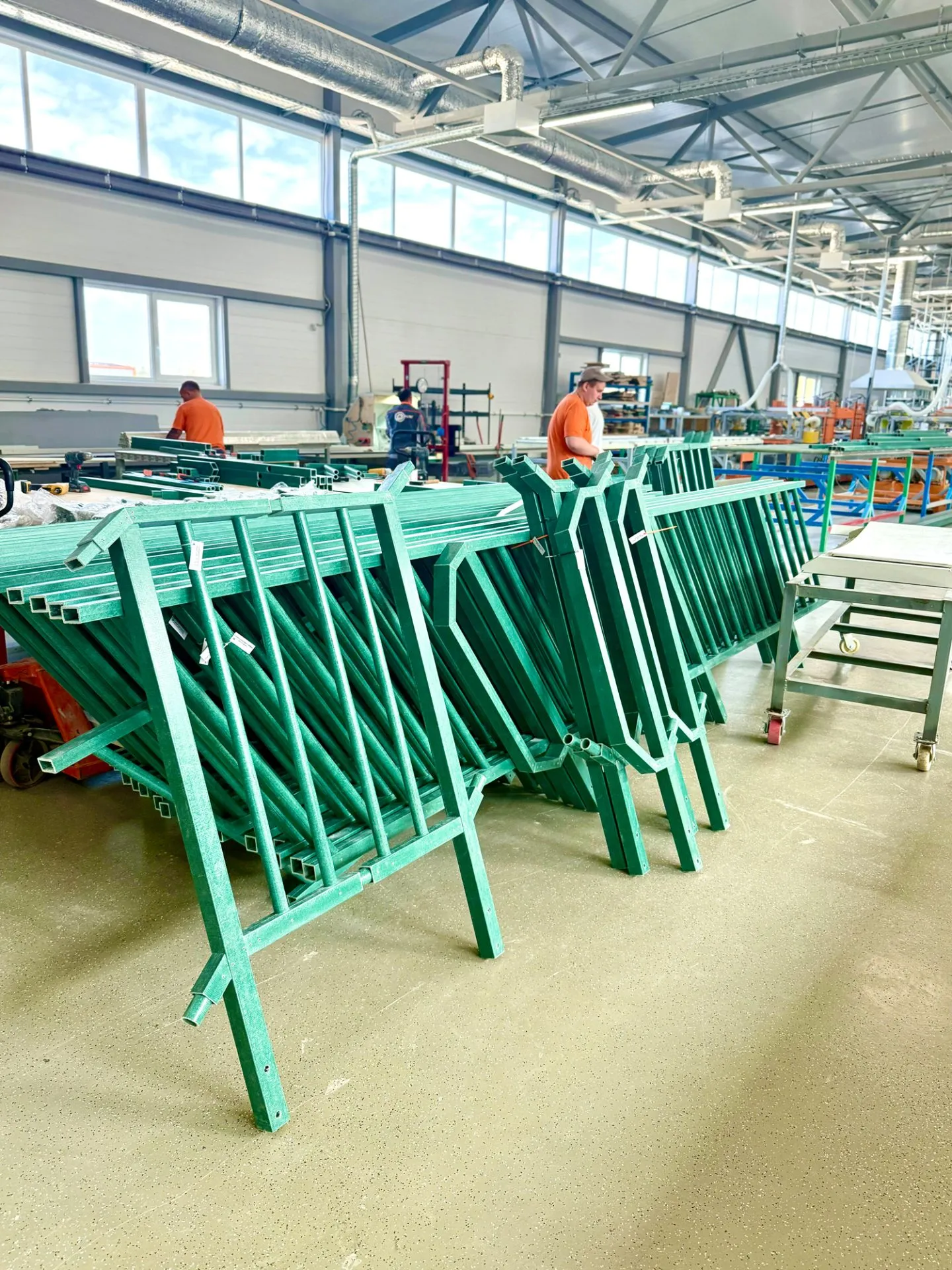 ограждение наклонное рамное композитное стеклопластиковое PULTRA