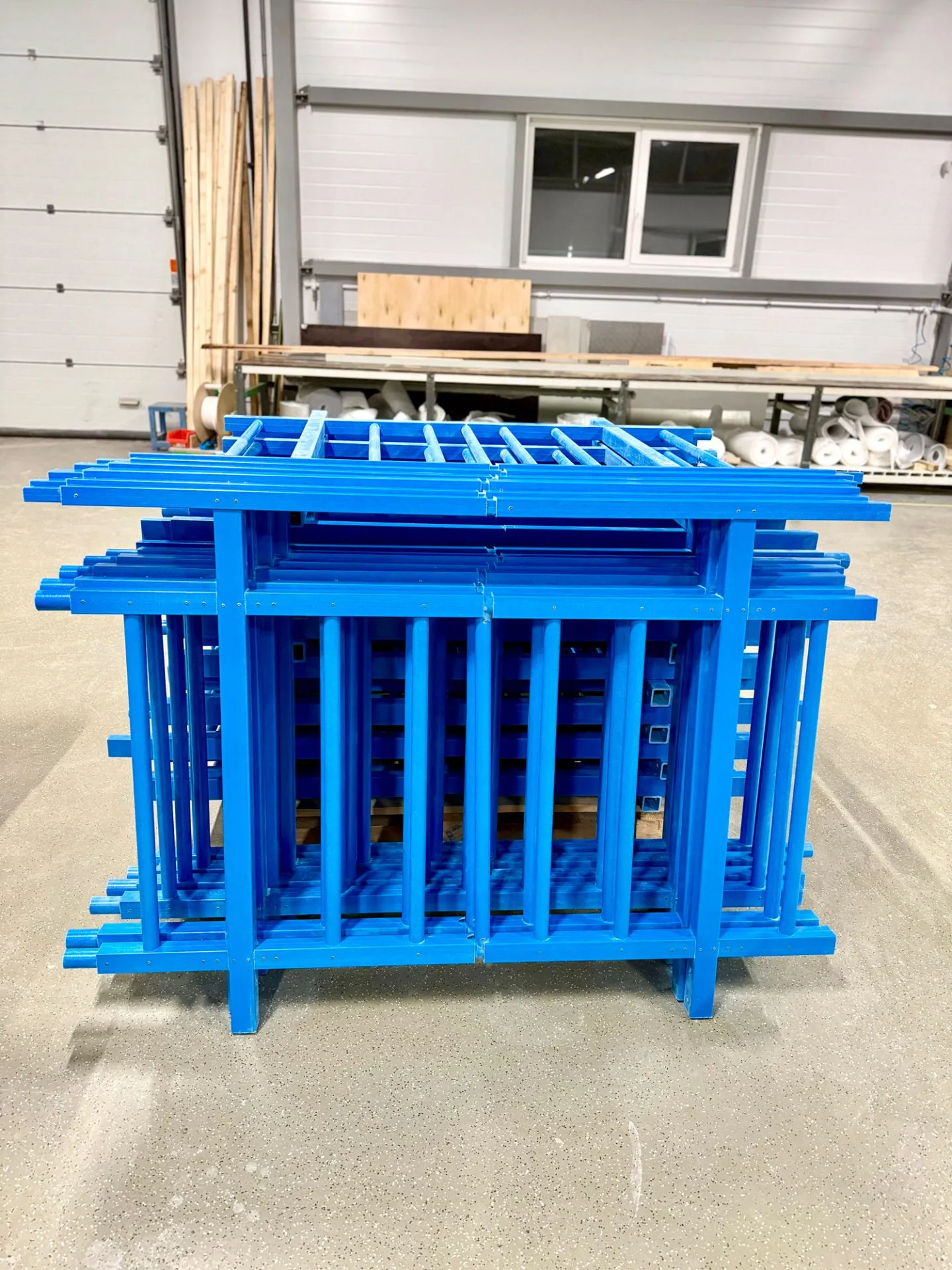 ограждение прямое рамное стеклопластиковое PULTRA