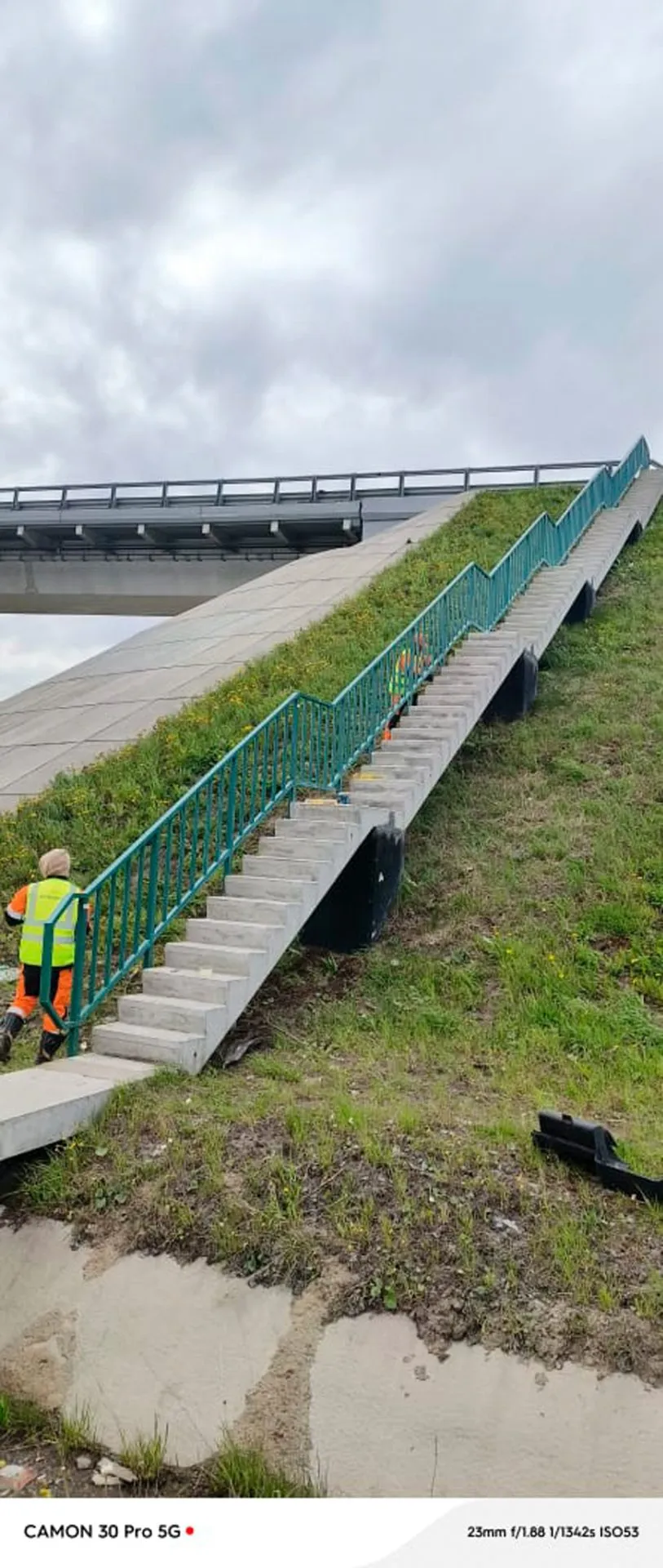 ограждение наклонное рамное композитное стеклопластиковое PULTRA