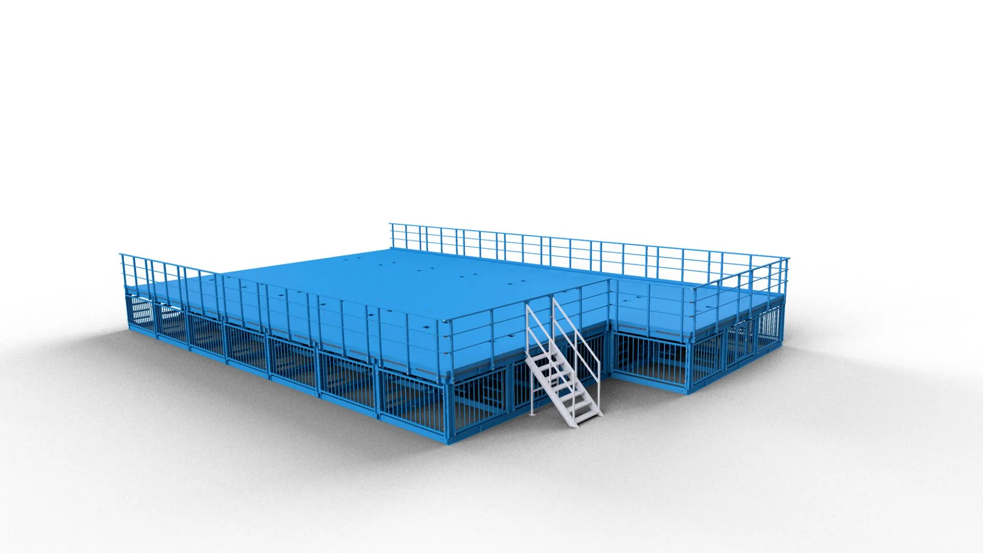модульная площадка для размещения технологического электрооборудования из композитных материалов PULTRA