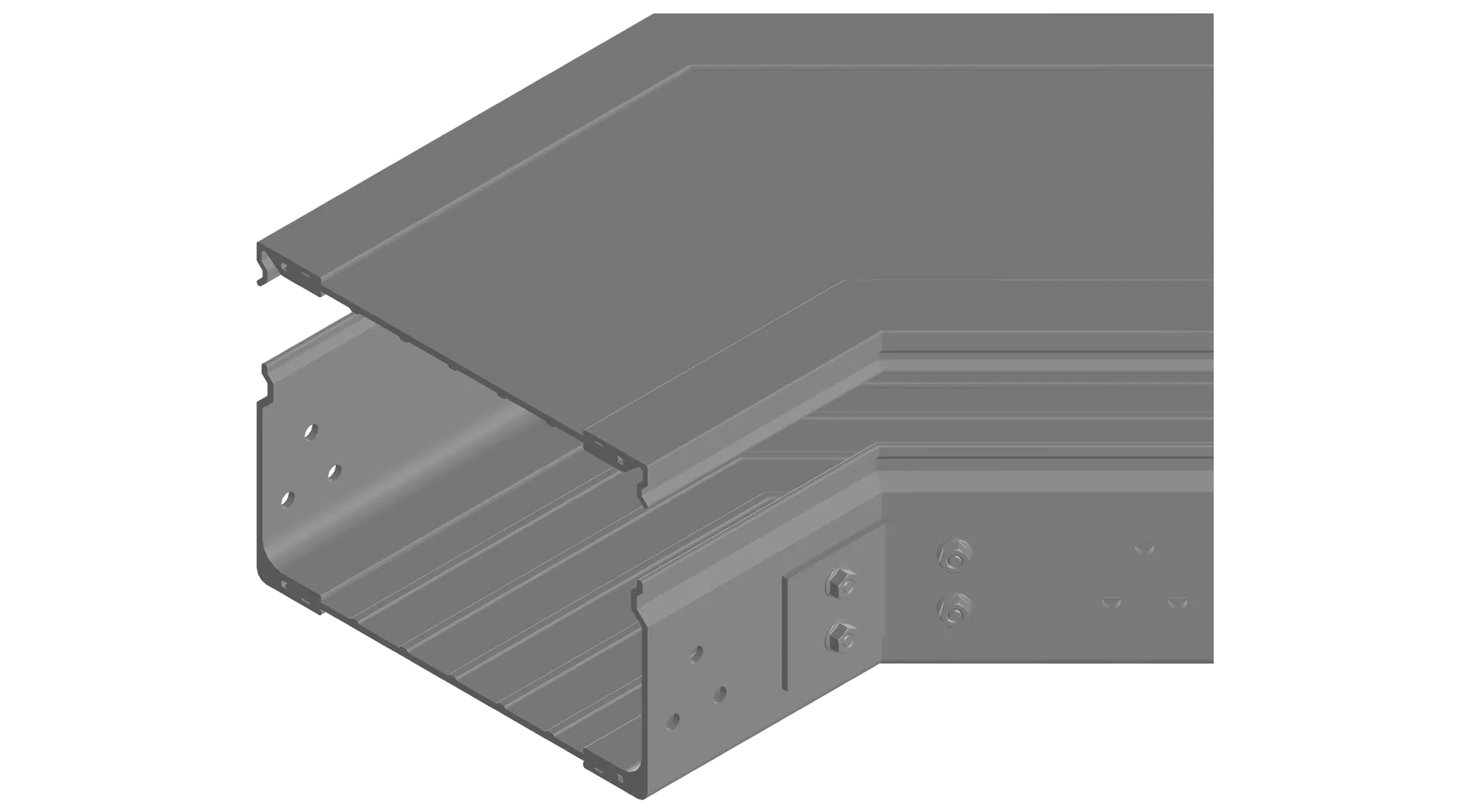 Поворот композитный 45 горизонтальный Pultra PGVLK45